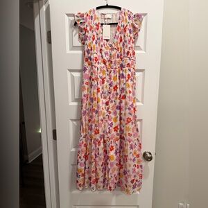 FATE MEADOW BREEZE MIDI DRESS